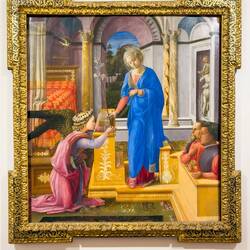 "Barberini Annunciation" by Filippo Lippi (1440-45) ... National Gallery of Antique Art — Roma.