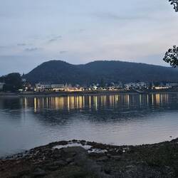 Gestern abend am Rhein
