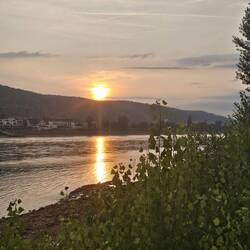 Sonnenuntergang gestern abend