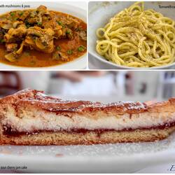 Delicious lunch at Hostaria Romana — Roma, Italy.