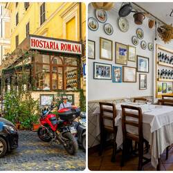 Our lunch spot ... one of our favorites in Roma for the food and local ambiance.