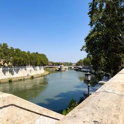 The Tevere (Tiber River) from the Trastevere side — Roma, Italy.