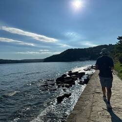 Walking towards Koper.