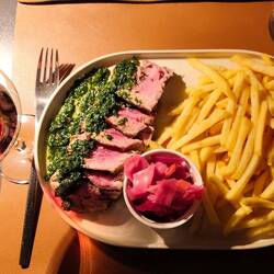 Angus beef tagliatta.