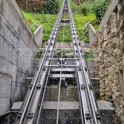 We took the cable car up to the castle.