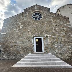 Basilica of San Silvestro, 12th century with preserved frescoes from 14th century.