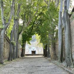 Leading to the Cathedral on San Giusto Hill.