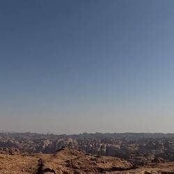Going into Wadi Disah - horizon view