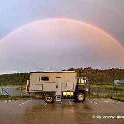 Regenbogen zum Tagesschluss