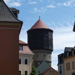 Der Wasserturm war mal der Kirchturm eines Klosters
