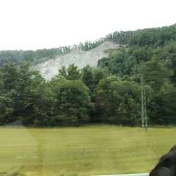 Gravel pit in the hill