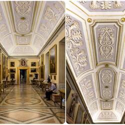 The First Gallery is the hall one enters from the antechamber — Palazzo Corsini, Roma.