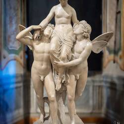 "Psyche Carried by the Zephyrs" (John Gibson, student of Canova) — Palazzo Corsini.
