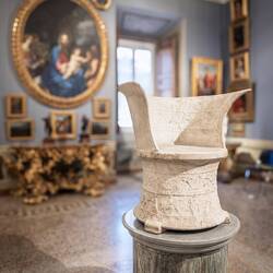 The Corsini Throne (2nd or 1st BCE) in the Room of the Fireplace — Palazzo Corsini, Roma.