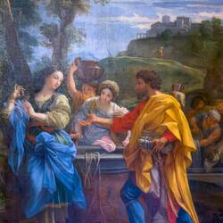 "Meeting of Rebekah and Eliazar at the Source " (Carlo Maratta) — Palazzo Corsini, Roma.
