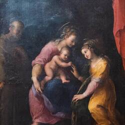 "Mystic Marriage of St Catherine with St Anthony of Padova" (Scarsellino) — Palazzo Corsini, Roma.