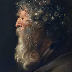 "Head of an Old Man (Peter Paul Rubens) in the Room of the Fireplace — Palazzo Corsini, Roma.