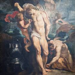 "St Sebastian Healed by Angels" (Peter Paul Rubens) — Palazzo Corsini, Roma.