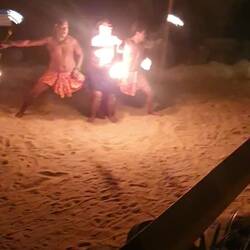 Fire dancers... every night we could catch this show. Impressive!