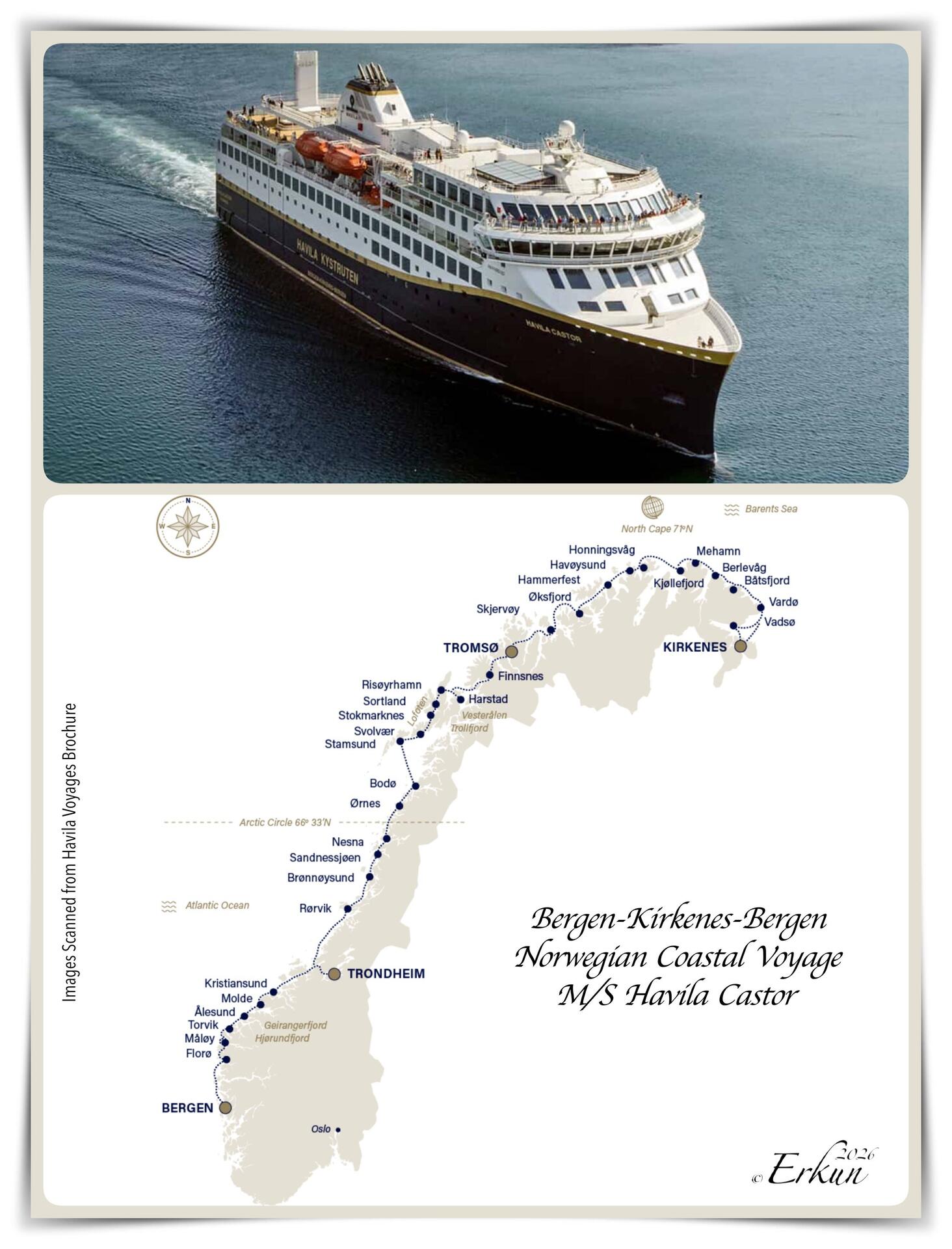 Our ship ... our itinerary.