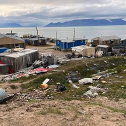 A common theme of Greenland and Arctic Canada: messy yards.