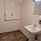 One of the 8 huge unisex shower, basin, toilet rooms at Brecon Beacons Camping Park.