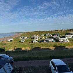 Blick vom Camping Platz auf den Atlantik