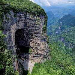Blick runter zum "Himmelstor" ...