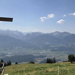 Ausblick von der Dünser Älpele