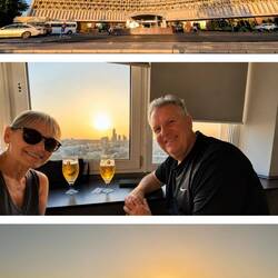 Sunset view & almost sun downer at Hotel Uzbekistan