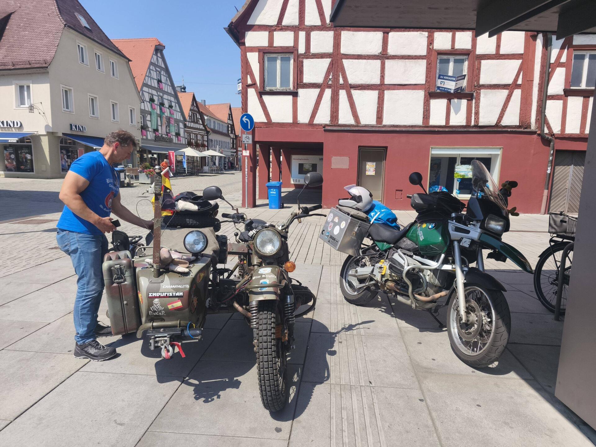 In Forchheim den Paul kennengelernt und ein sehr nettes Gespräch über 1 ½ Stunden geführt