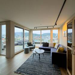Apartment with a lovely terrace — Bergen, Norway.