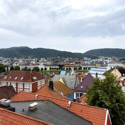 View from the terrace — Bergen, Norway.