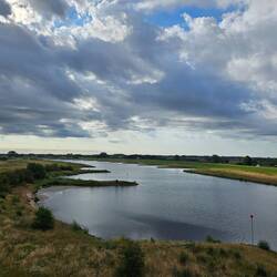 View from the bridge of the Nederiijn (upper Rhine)