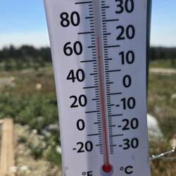 At noon it was a little warmer