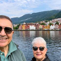 Across Vågen, a natural harbor in Bergen's historic core, is the UNESCO heritage site of Bryggen.