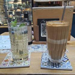 A 2 drinks type of day. Frappe and lavender lemonade