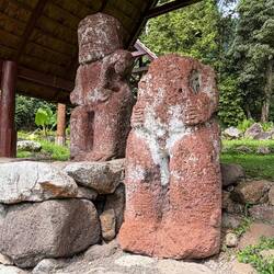 das größte alte Tiki franz. Polynesiens