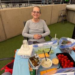 A picnic for the concert
