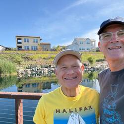 Once or twice around the pond before John and Cindy continue their adventure up the Coast