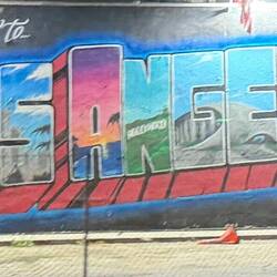 The famous wall of Circus Liquor in North Hollywood, California