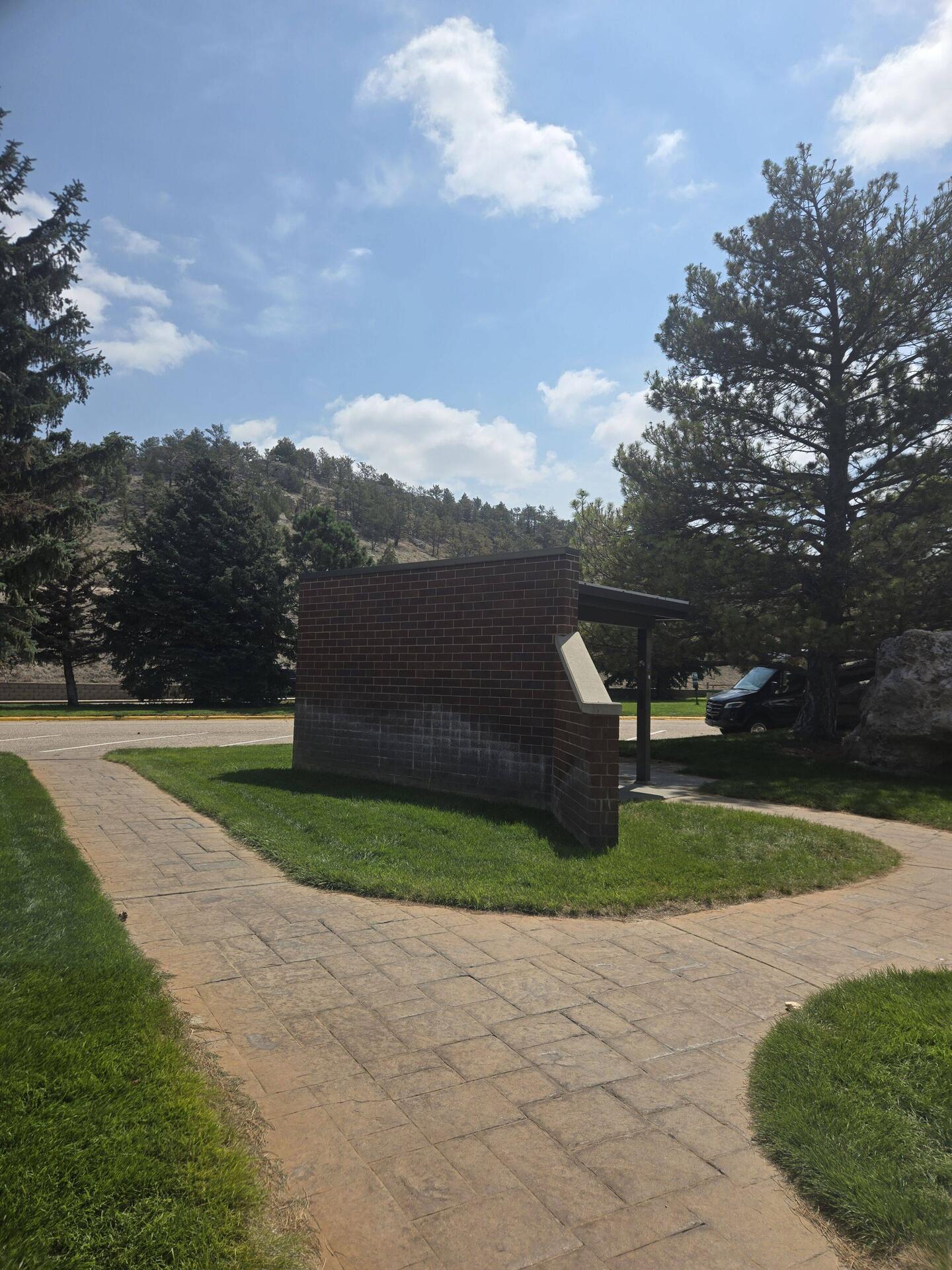 Pine Bluffs rest area between Wyoming and Nebraska.