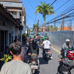 River of scooters