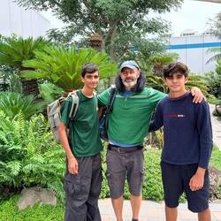 In the cactus garden