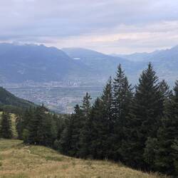 Ausblick von der Hütte Richtung Liechtenstein & Schweiz