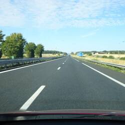Maar dan de snelweg weer op.