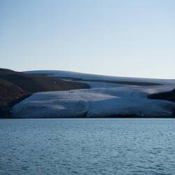 The glacier in Cuming Inlet.
