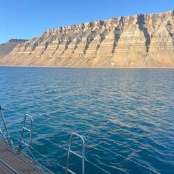 Cuming Inlet - what a sight! Walls standing 600 meters high.