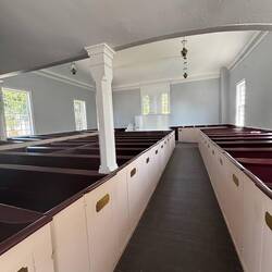 Family pews in Mission Church