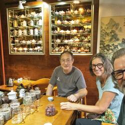Pause mit einer Teezeremonie ...